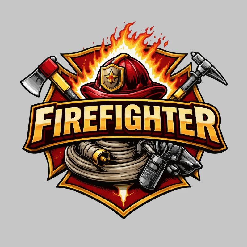 Firefighter Hero Emblem Fire Brigade