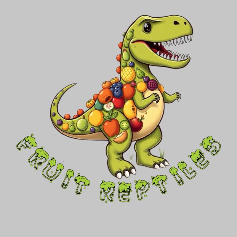 Frucht-Dino mit Obstkranz