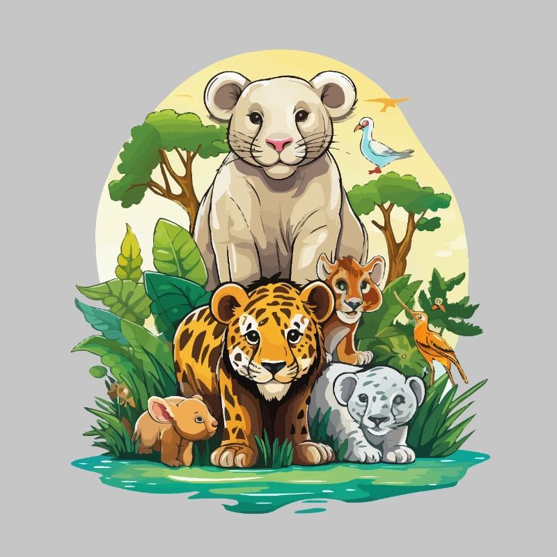 Dschungel Tierfreunde Ensemble