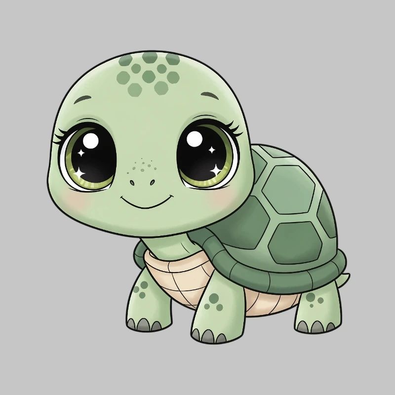 Mintgrüne Kuschelturtle