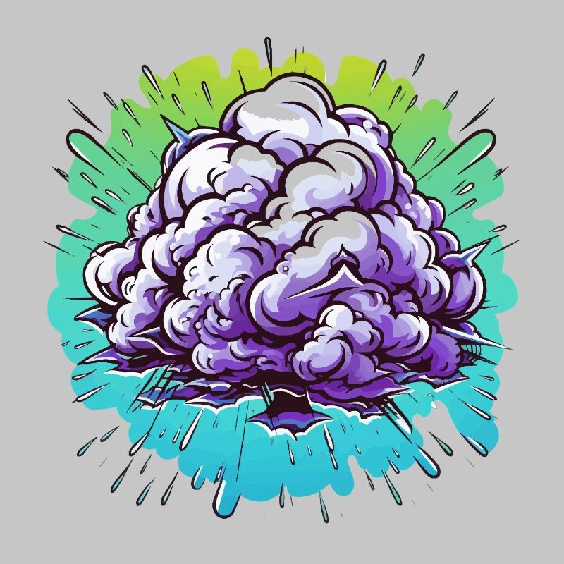 Explosion de la Boule de Brume Violette