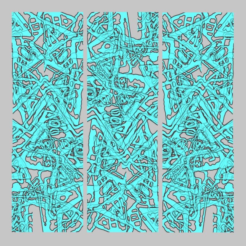 Triptyque du Chaos Turquoise