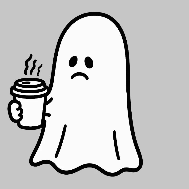 Geist Kaffee Halloween Süßes oder Saures