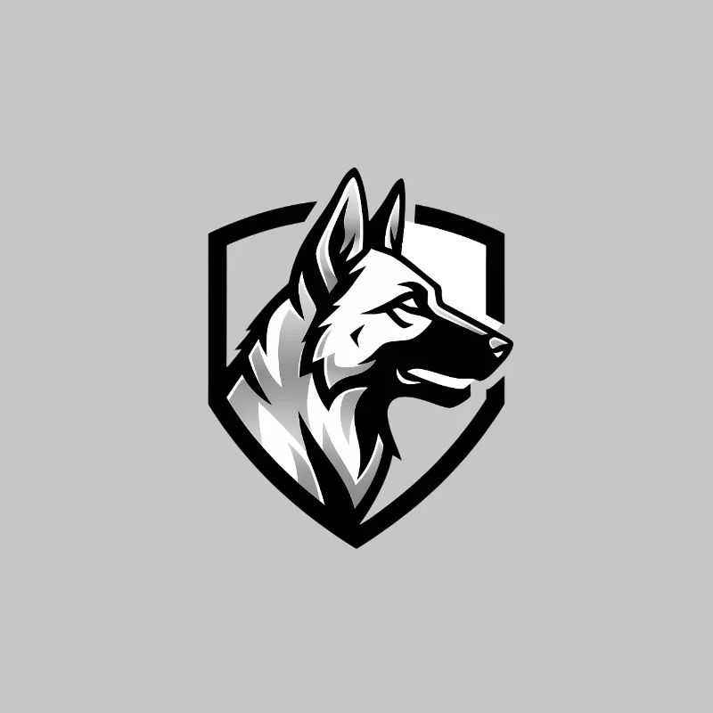 Schäferhund Wappen Security