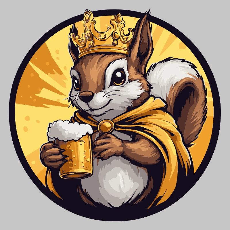 Eichhörnchen Bier Lustig