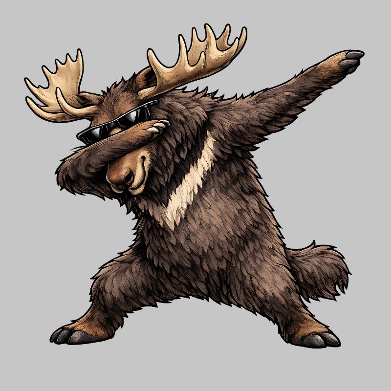 Dabbing Moose