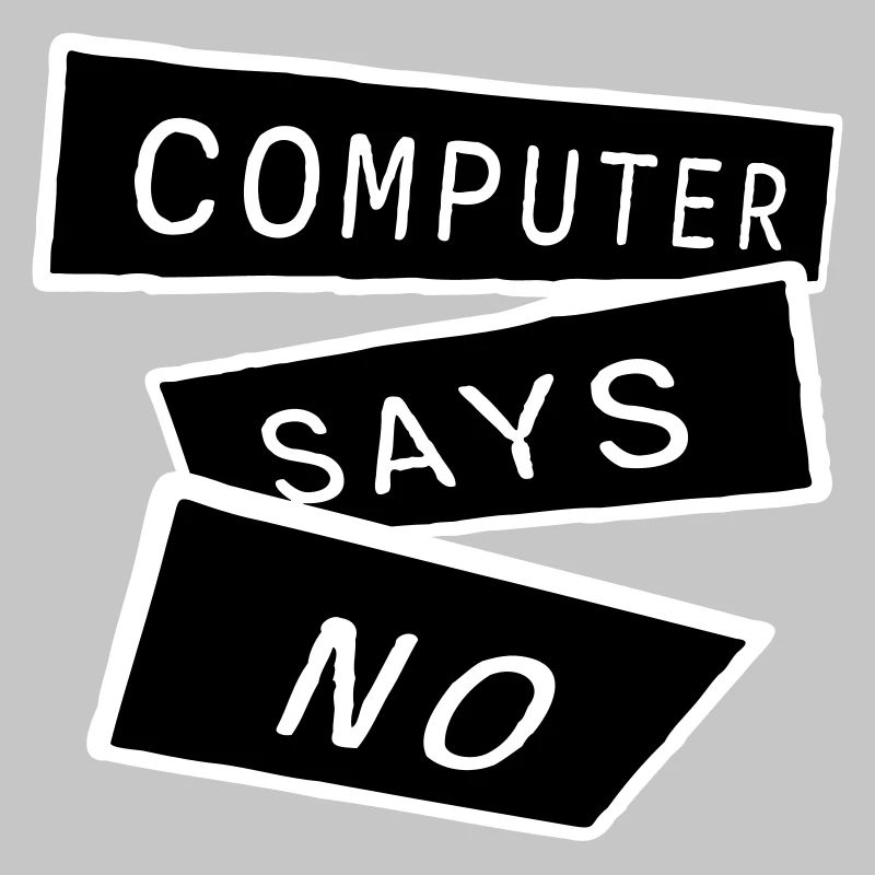 L’ordinateur dit pas de technique drôle de nerd programmeur