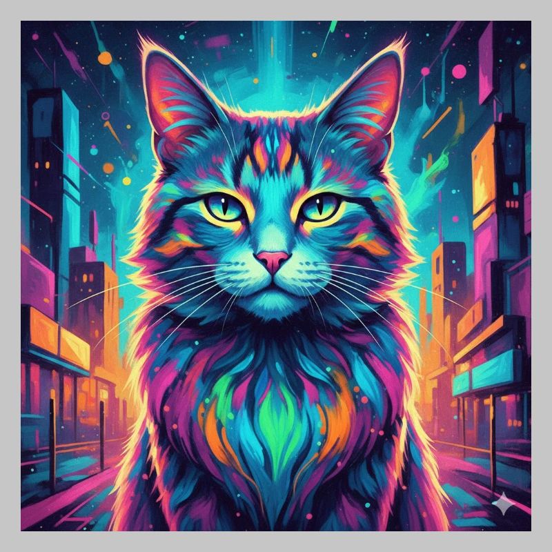 Chat néon