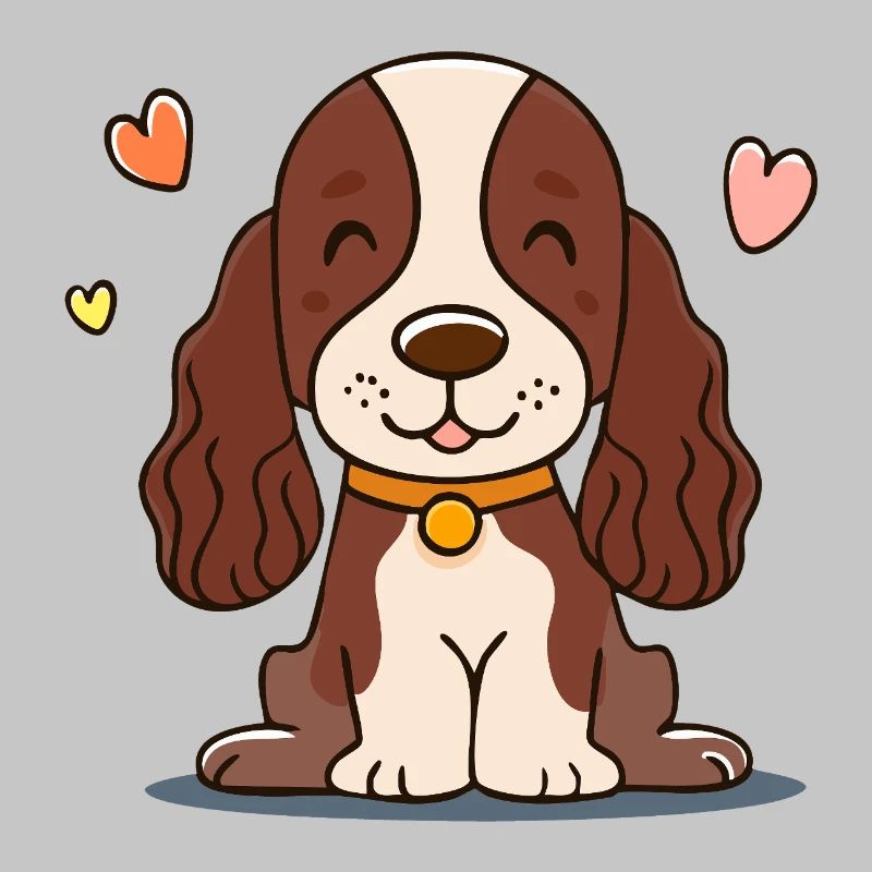 Chiot aux oreilles duveteuses (comic chibi)