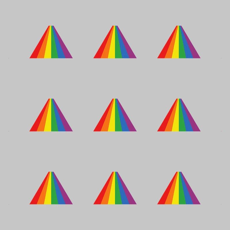 Rainbow Pyramid Pattern