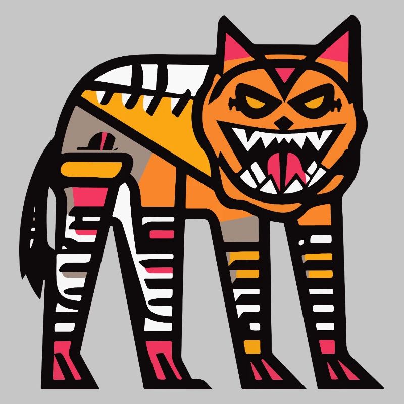 Wolf Halloween Comic Lustig