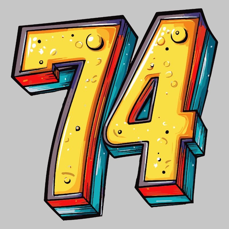 74 Nombre Coloré