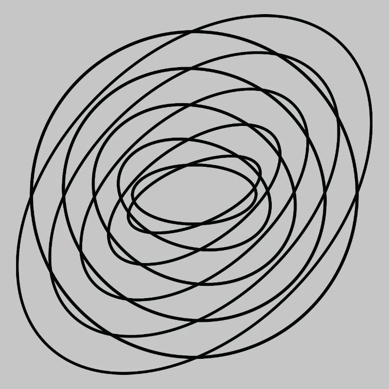 Coiled Abstract Spiral Circle
