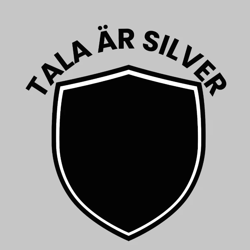 Bouclier d’argent avec thème d’année