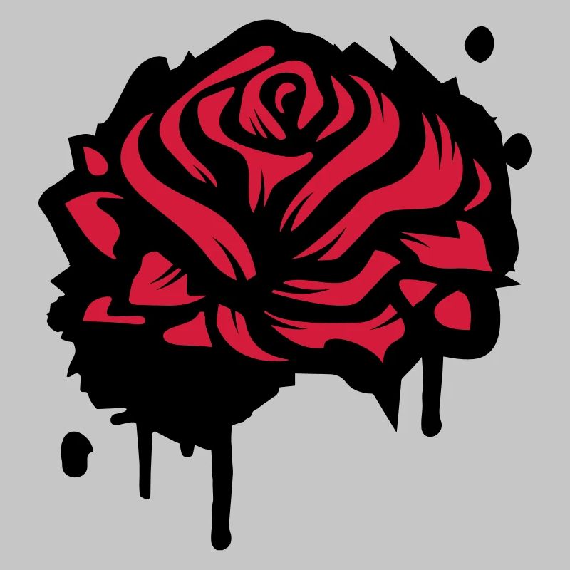 Une rose comme un graffiti