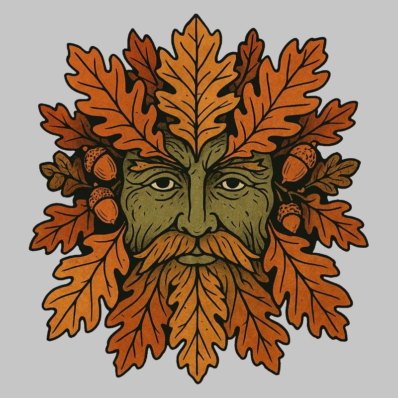 Geistgesicht der Herbst-Eiche