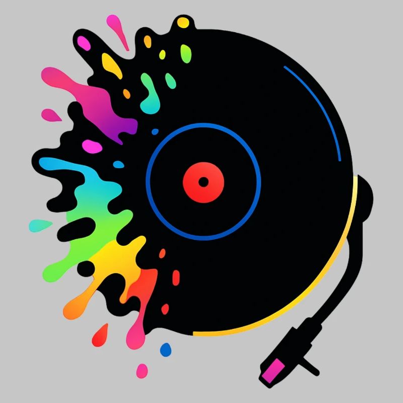 Turntable Colorful Pop Vinyl