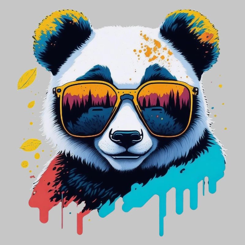 Panda Sonnenbrille Farbexplosion