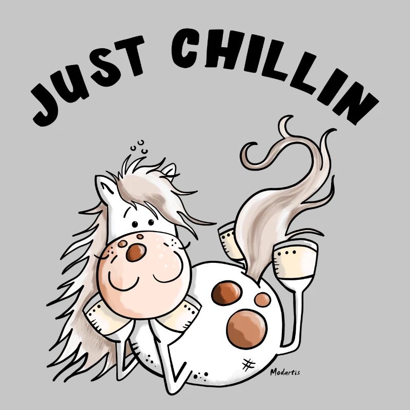 Chillendes Pferd - Comic - Pferde - Geschenk