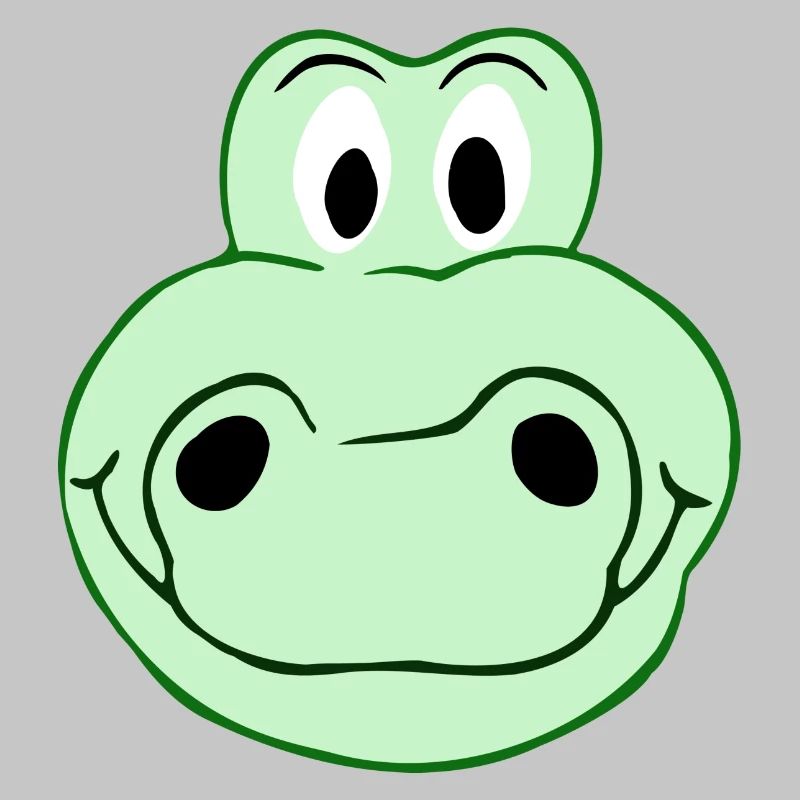 Funny crocodile - Creative illustration