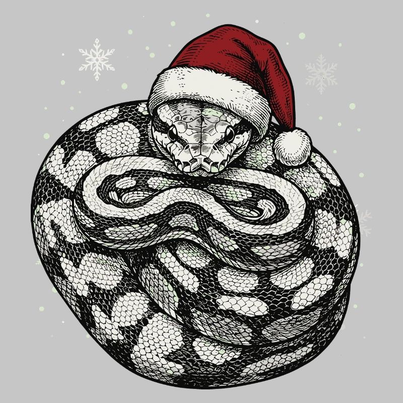 Serpent roi python roi de Noël Python boule