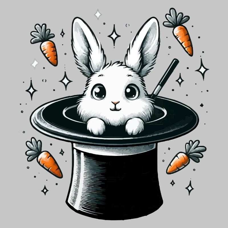 Magic bunny from the magic hat