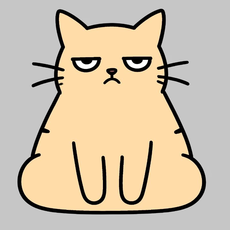 Grumpy Lounge Cat