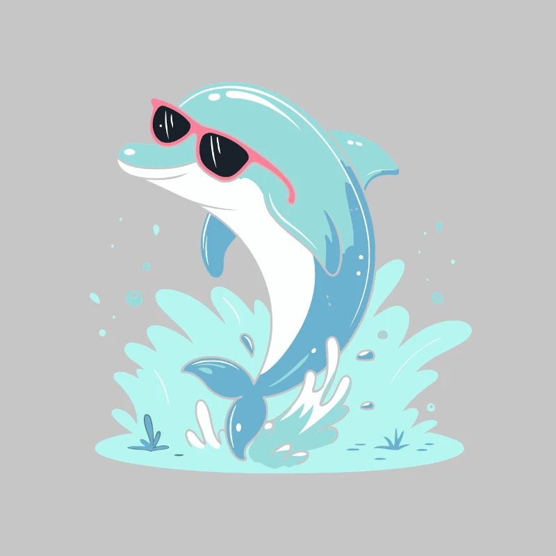 Delfin-Sommer-Pinkbrille