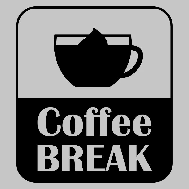 Coffee Break Pause Spruch Design