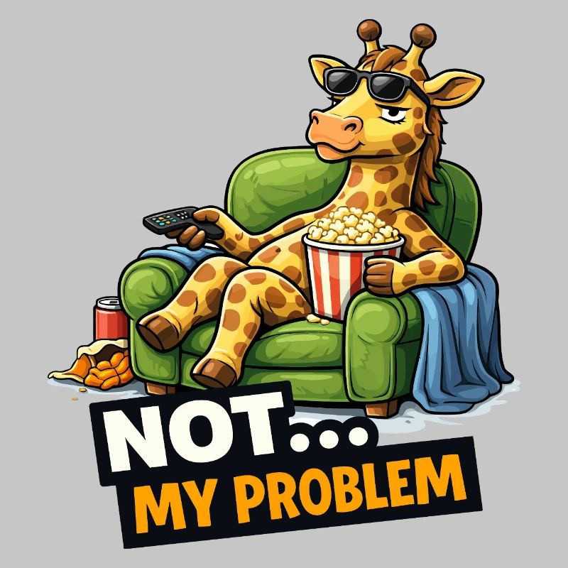 Not My Problem Giraffe Canapé Meme