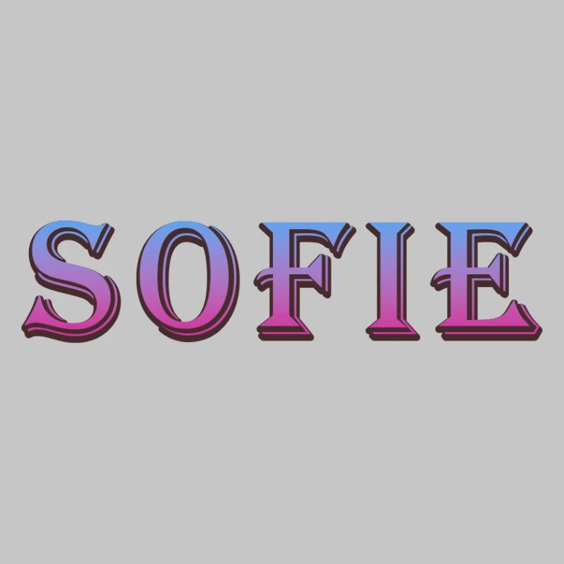 Colorful 3D text with glittering effect