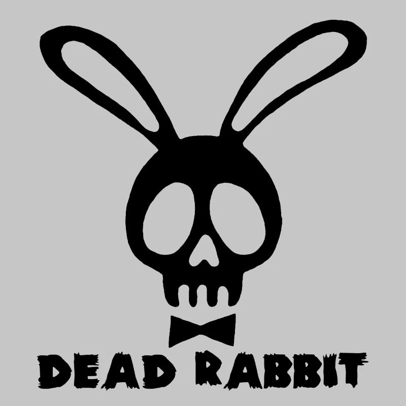 Hase kopf des Todes schwarz