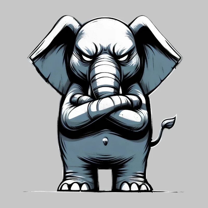 Elefant Bösewicht
