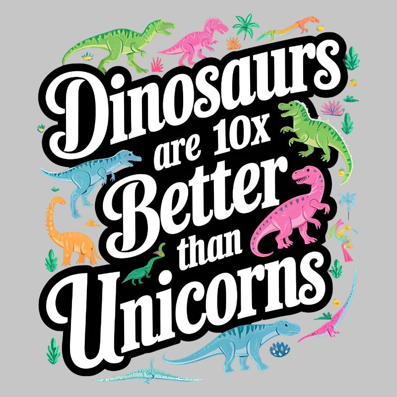 Dinosaurier überstrahlen Einhörner hell