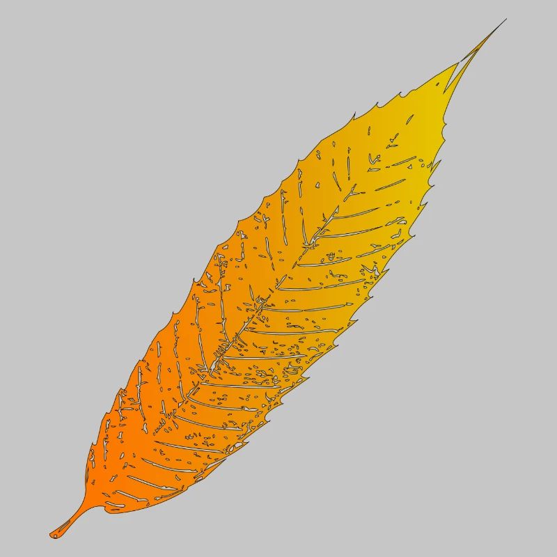 Herbstblatt Farbverlauf