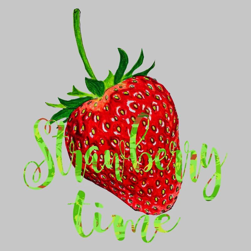 Erdbeere mit Spruch