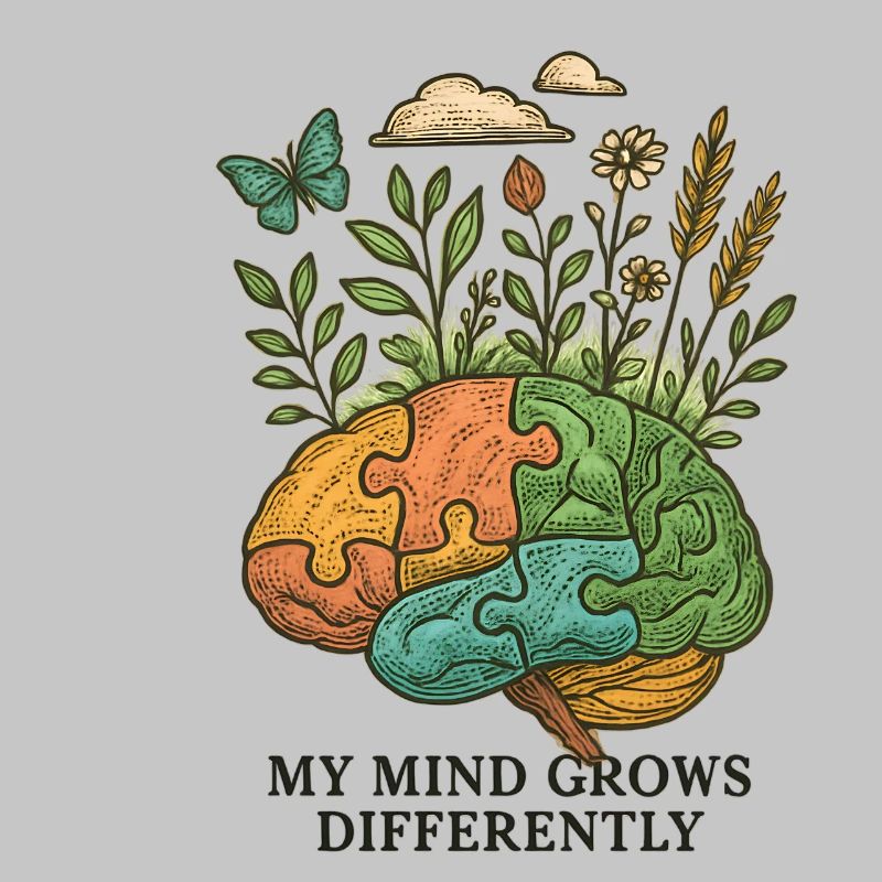 Brain grows differently