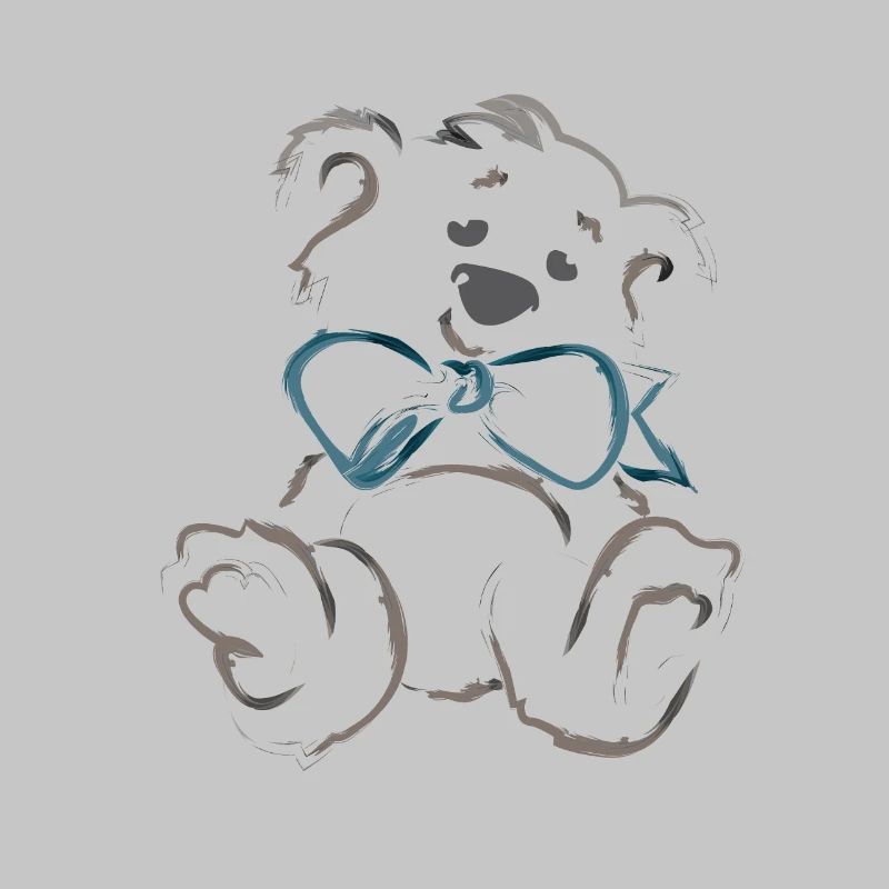 Teddy bear with bow