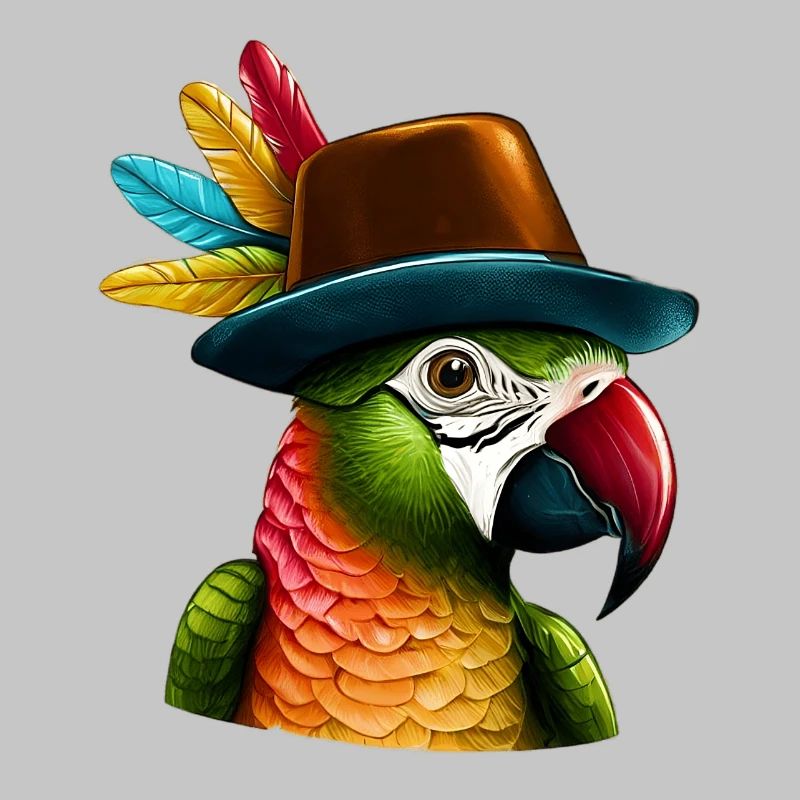 Parrot with Hat