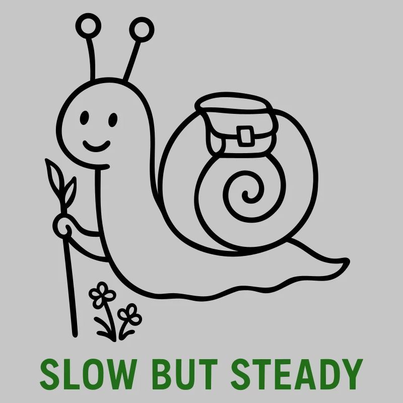 Wanderschnecke Slow but Steady
