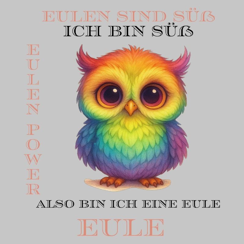 Regenbogen Eulen Power