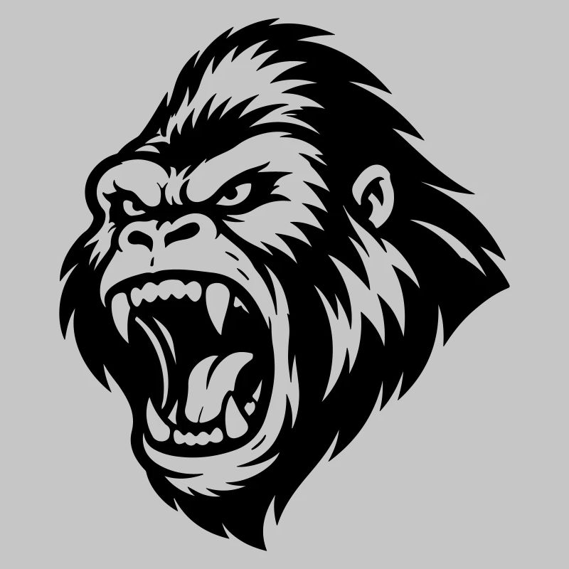 Gorilla Aggressiv