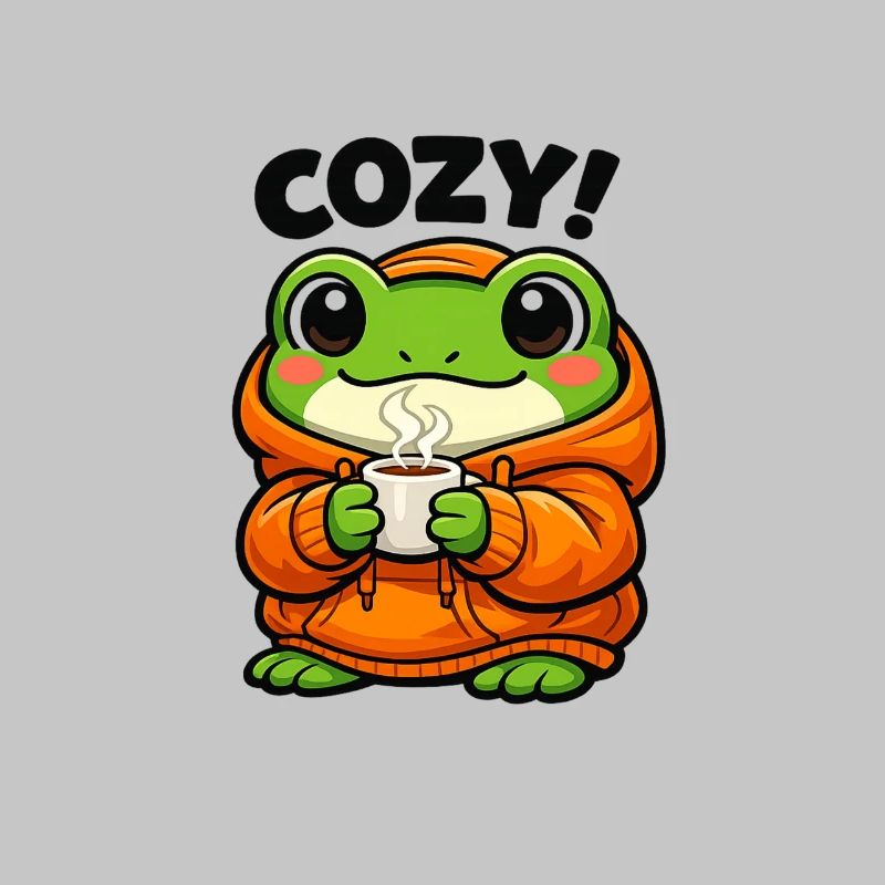 Cozy Frog Pullover Hoodie