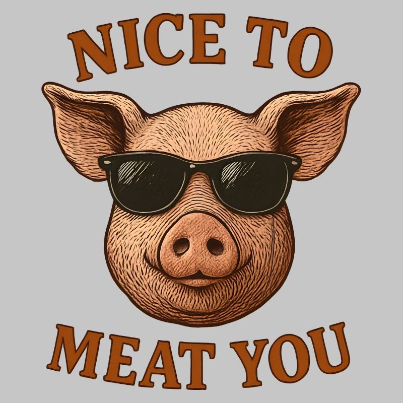 Cochon avec des lunettes de soleil Sympa de te dévorer