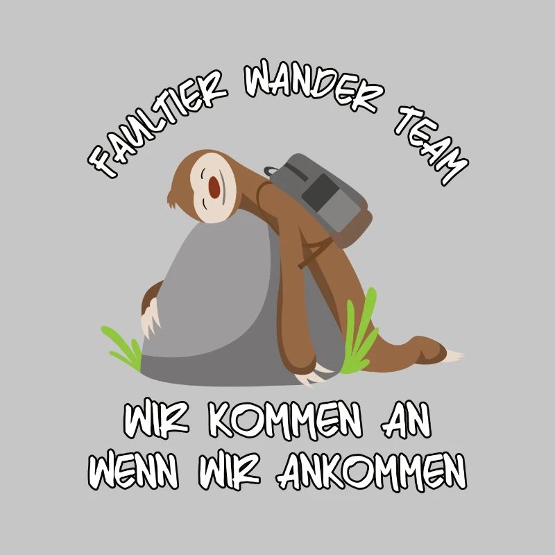 Faultier Wander Team Sloth Wandergruppe