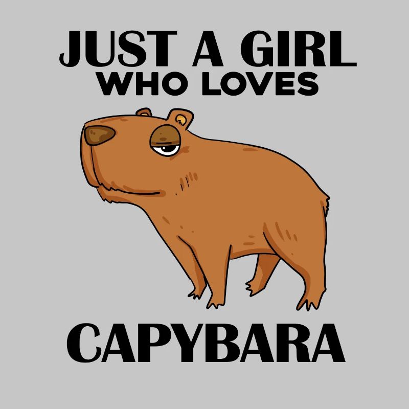 Capybara Mädchen Spruch