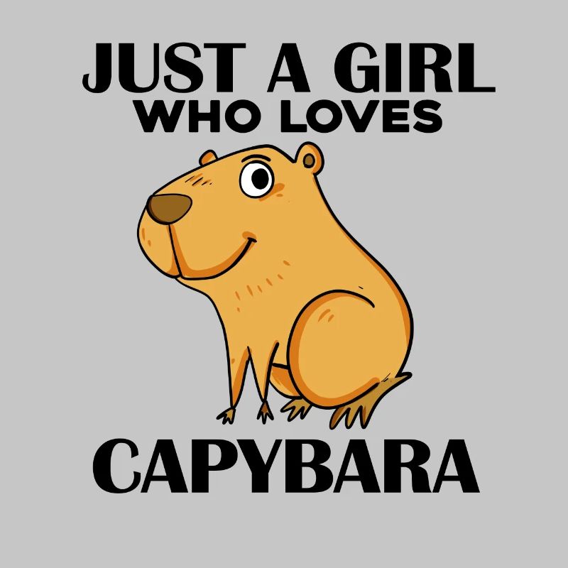 Capybara Mädchen Spruch