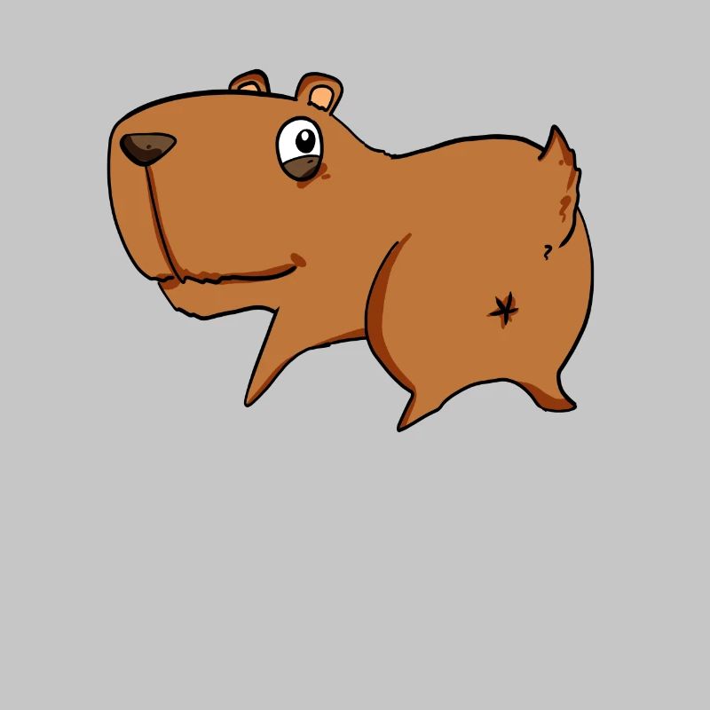 Capybara from behind - Capybara butt