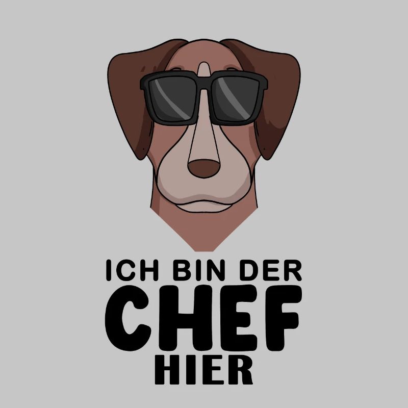 Cooler Hund Pointer Hund Chef Spruch