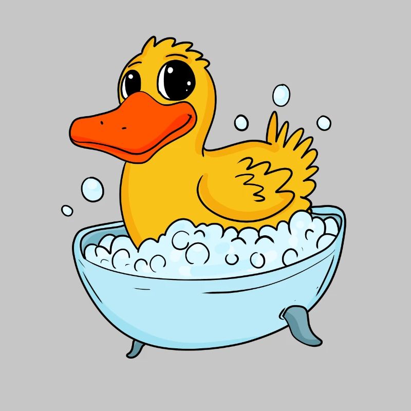 Duck bathing duck bathing
